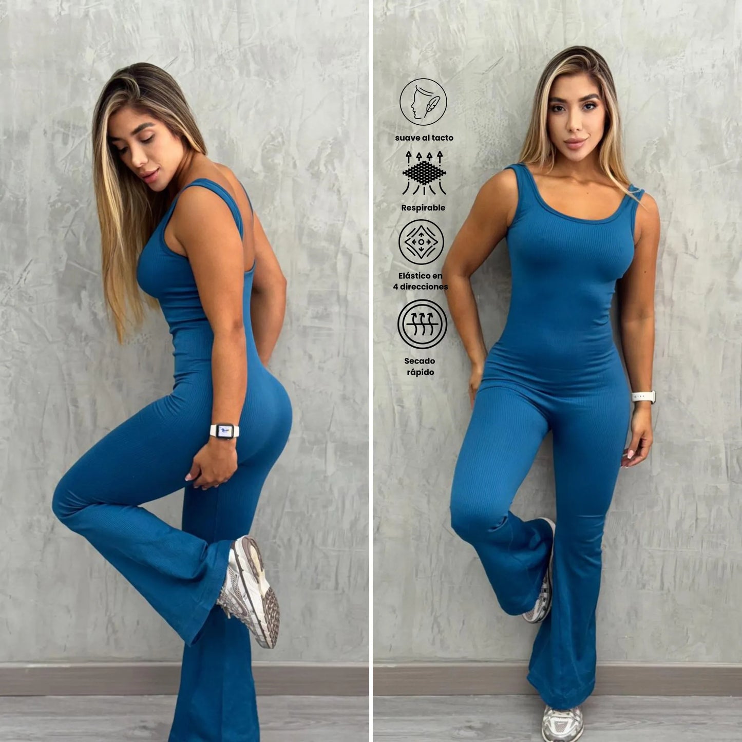 Enterizo Seamless Largo bota campana