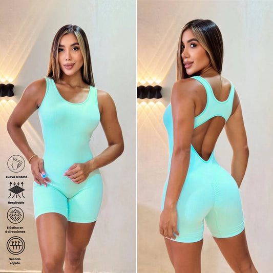 Enterizo Seamless Corto Sin Mangas
